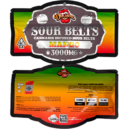 Devour Mango Sour Belts