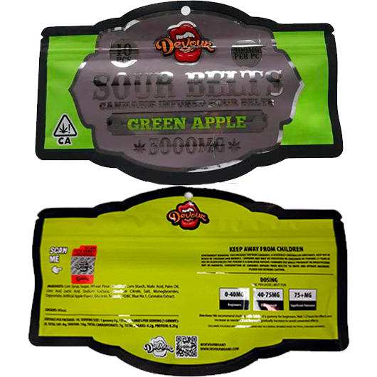 Devour Green Apple Sour Belts