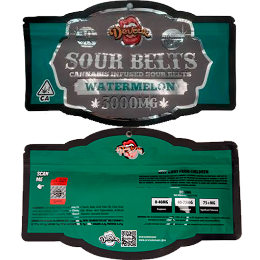 Devour Watermelon Sour Belts